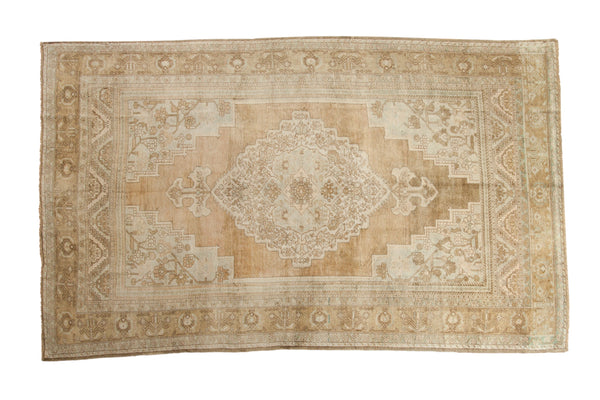 6.5x11 Vintage Distressed Oushak Carpet // ONH Item 12986