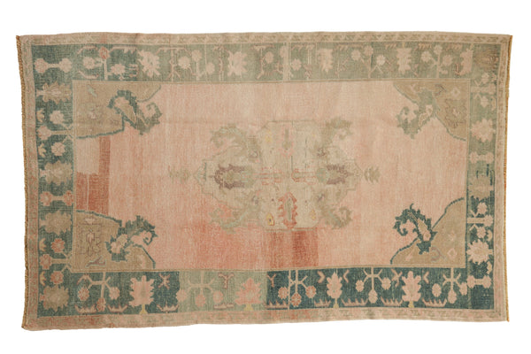 4x6.5 Vintage Distressed Oushak Rug // ONH Item 12989