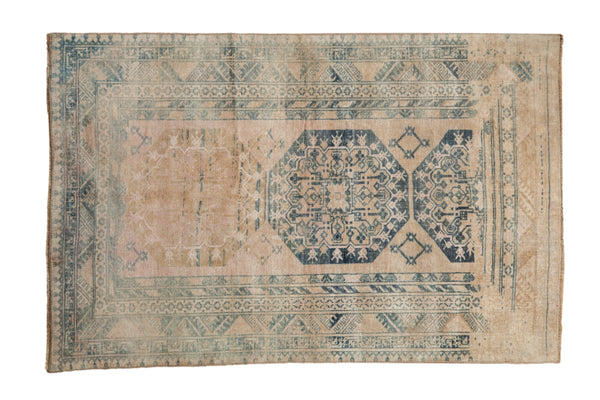 3.5x5.5 Vintage Distressed Anatolian Rug // ONH Item 12991
