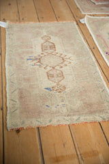 1.5x3 Vintage Distressed Oushak Rug Mat // ONH Item 12994, Image 3