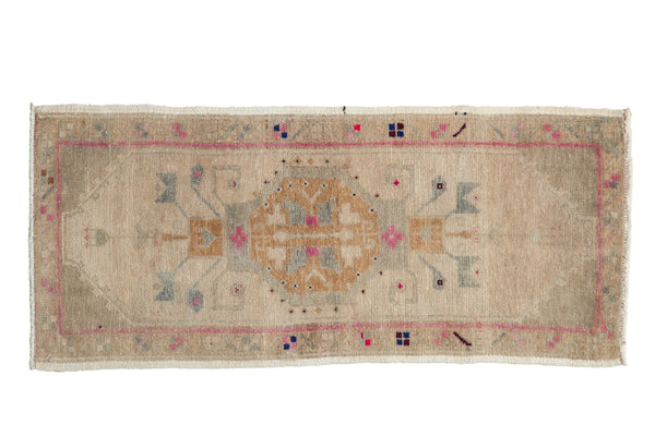 1.5x3.5 Vintage Distressed Oushak Rug Mat Runner // ONH Item 12995