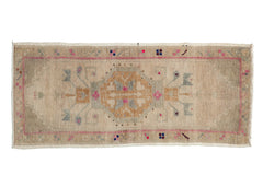 1.5x3.5 Vintage Distressed Oushak Rug Mat Runner // ONH Item 12995