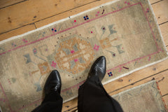 1.5x3.5 Vintage Distressed Oushak Rug Mat Runner // ONH Item 12995, Image 1