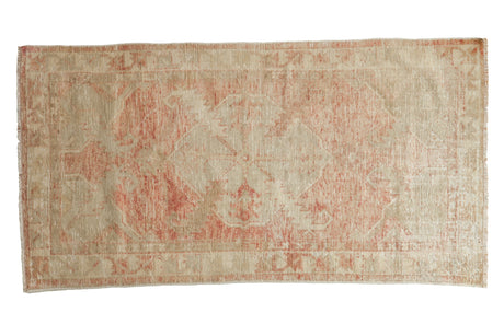 2.5x5 Vintage Distressed Oushak Rug Runner // ONH Item 12999