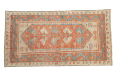 2.5x5 Distressed Oushak Rug Runner // ONH Item 13006
