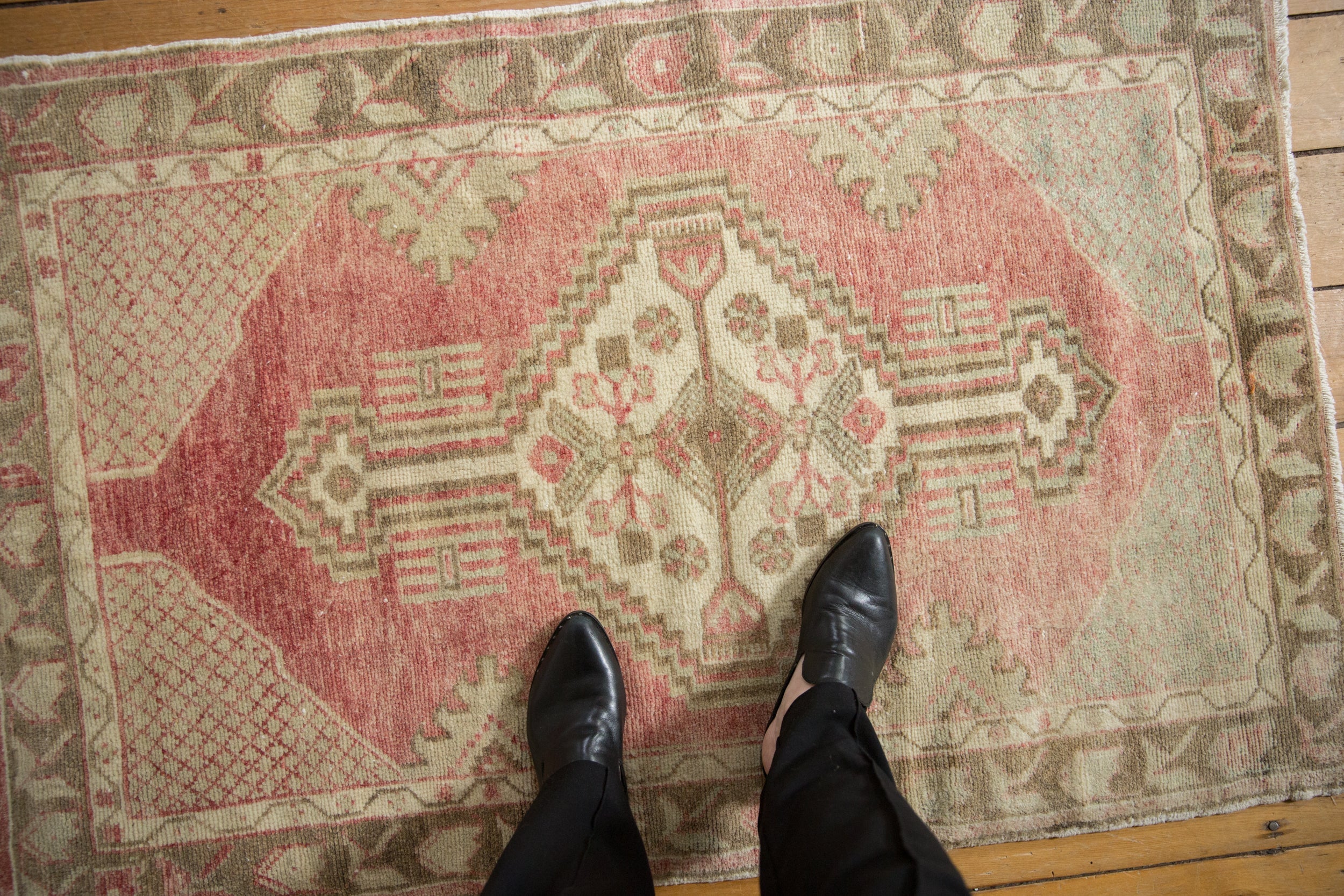 3x4.5 Vintage Distressed Oushak Rug // ONH Item 13007, Image 1