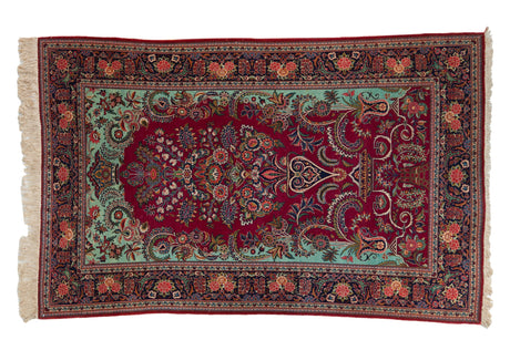 4.5x7 Vintage Dabir Kashan Rug // ONH Item 130111