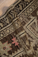 Intact side cord selvage and textured hand-knotted pile on an antique Caucasian rug.