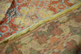 The original backing and finely woven structure of an antique Persian compound cloth textile.