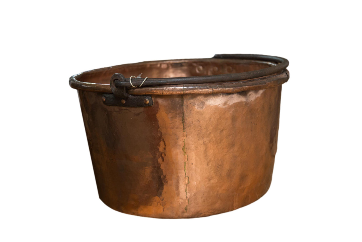 Large Antique Copper Apple Butter Kettle // ONH Item 130681