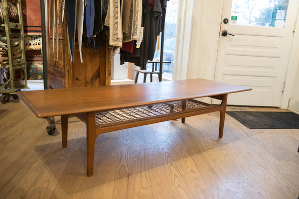 Vintage Mid-Century Modern Sled Coffee Table