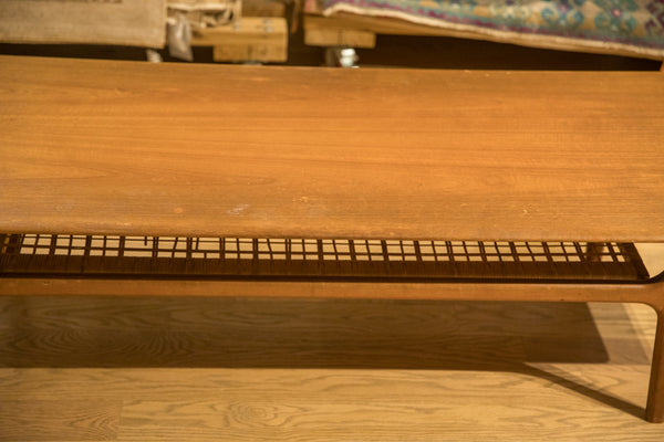 Vintage Mid-Century Modern Sled Coffee Table