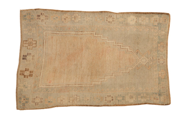 2.5x4 Vintage Distressed Oushak Rug