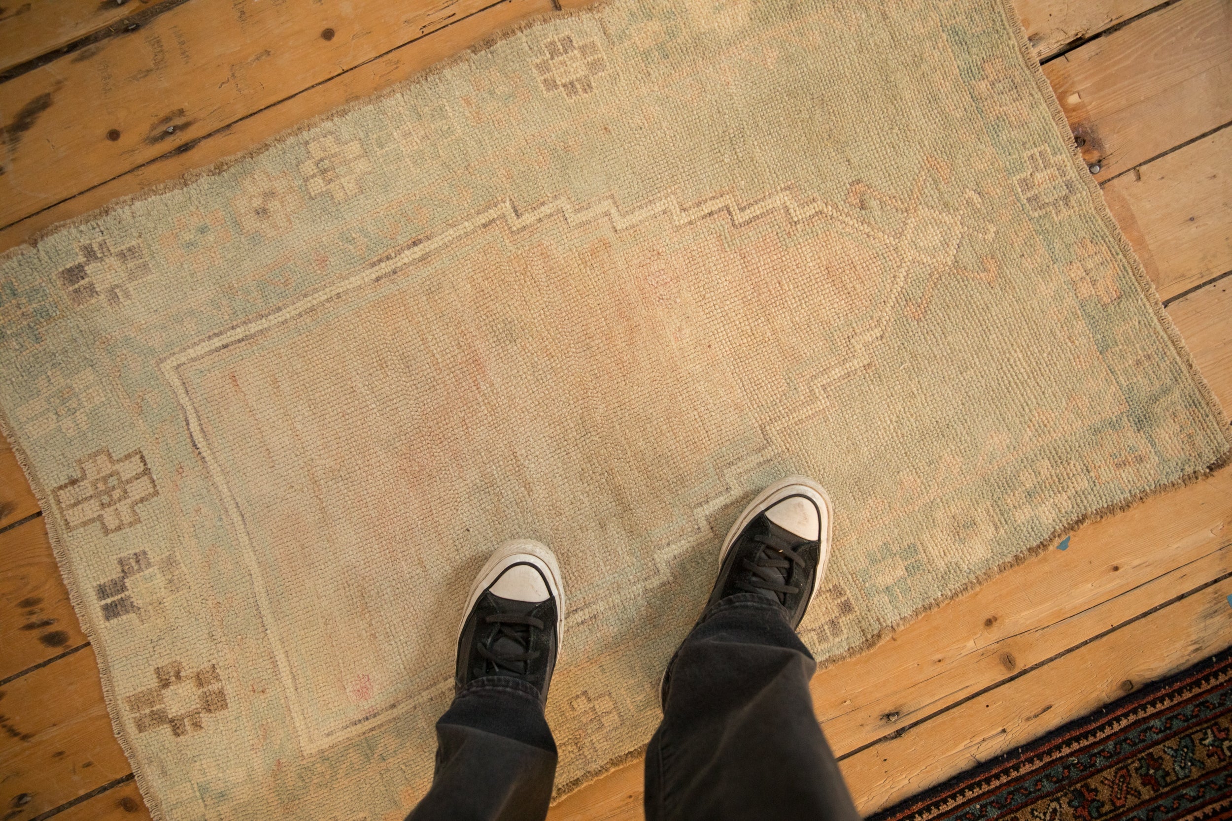 2.5x4 Vintage Distressed Oushak Rug