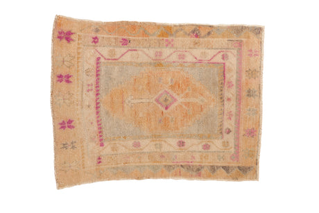 3x3.5 Vintage Distressed Oushak Square Rug