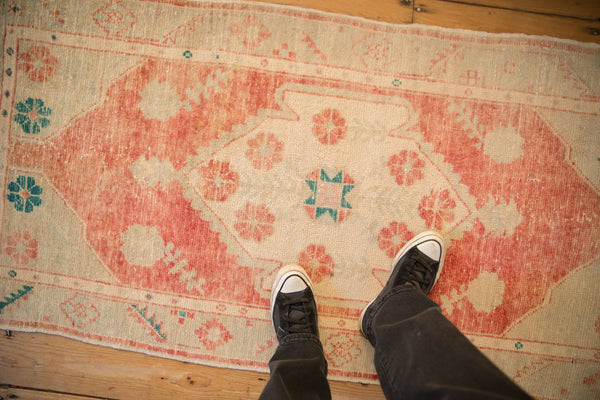 2.5x6 Vintage Distressed Oushak Rug Runner
