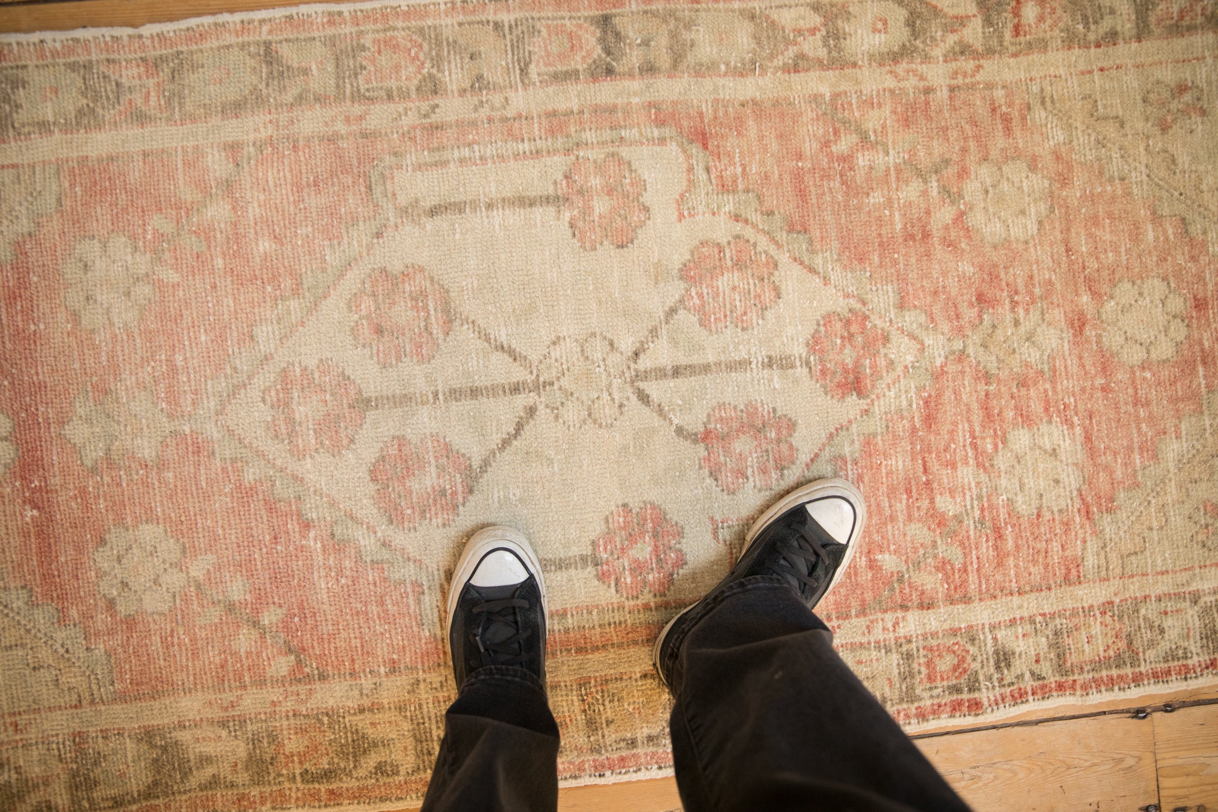 2.5x6.5 Vintage Distressed Oushak Rug Runner