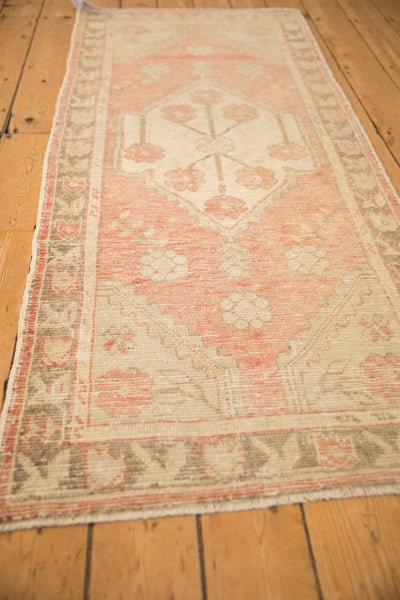 2.5x6.5 Vintage Distressed Oushak Rug Runner