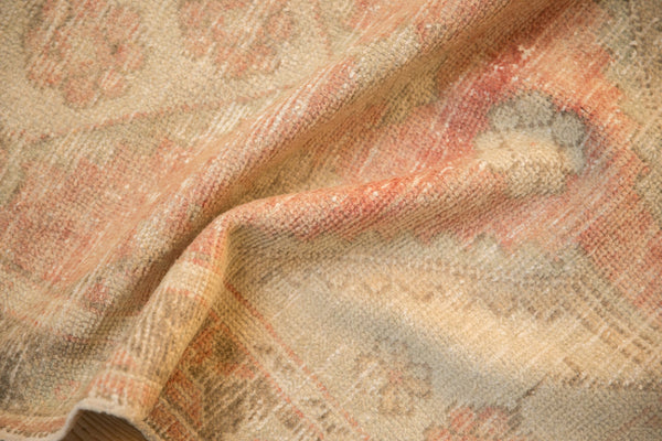 2.5x6.5 Vintage Distressed Oushak Rug Runner