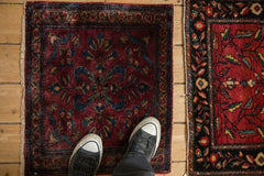 1.5x2 Antique Fine Lilihan Square Rug Mat