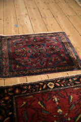 Rich texture and lustrous sheen of a fine antique Lilihan rug with floral and vine borders.