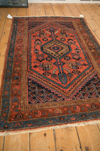 3x5 Vintage Kurdish Hamadan Rug