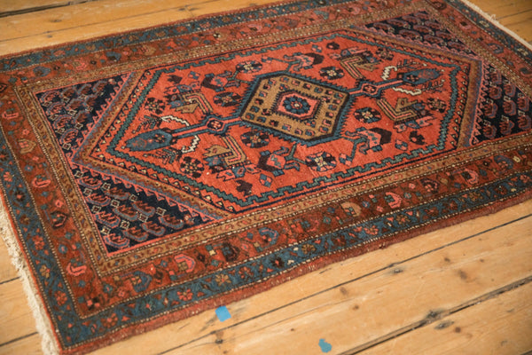 3x5 Vintage Kurdish Hamadan Rug