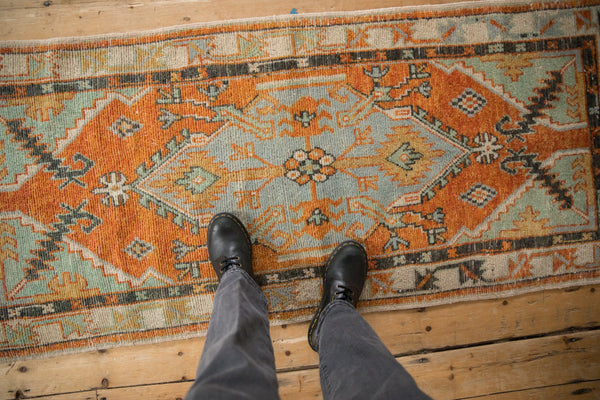 2.5x6 Vintage Distressed Oushak Rug Runner