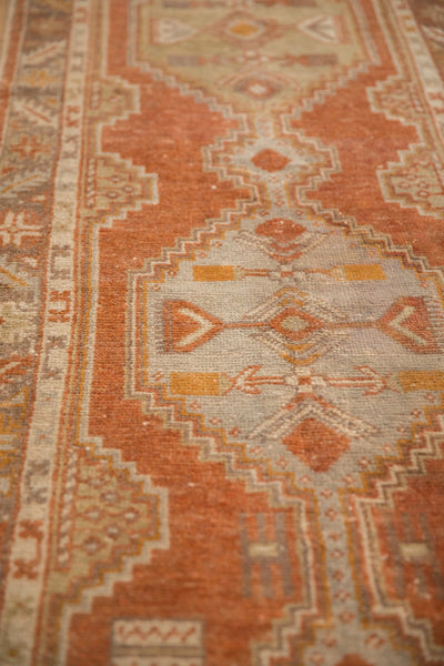 2.5x10.5 Vintage Distressed Oushak Rug Runner
