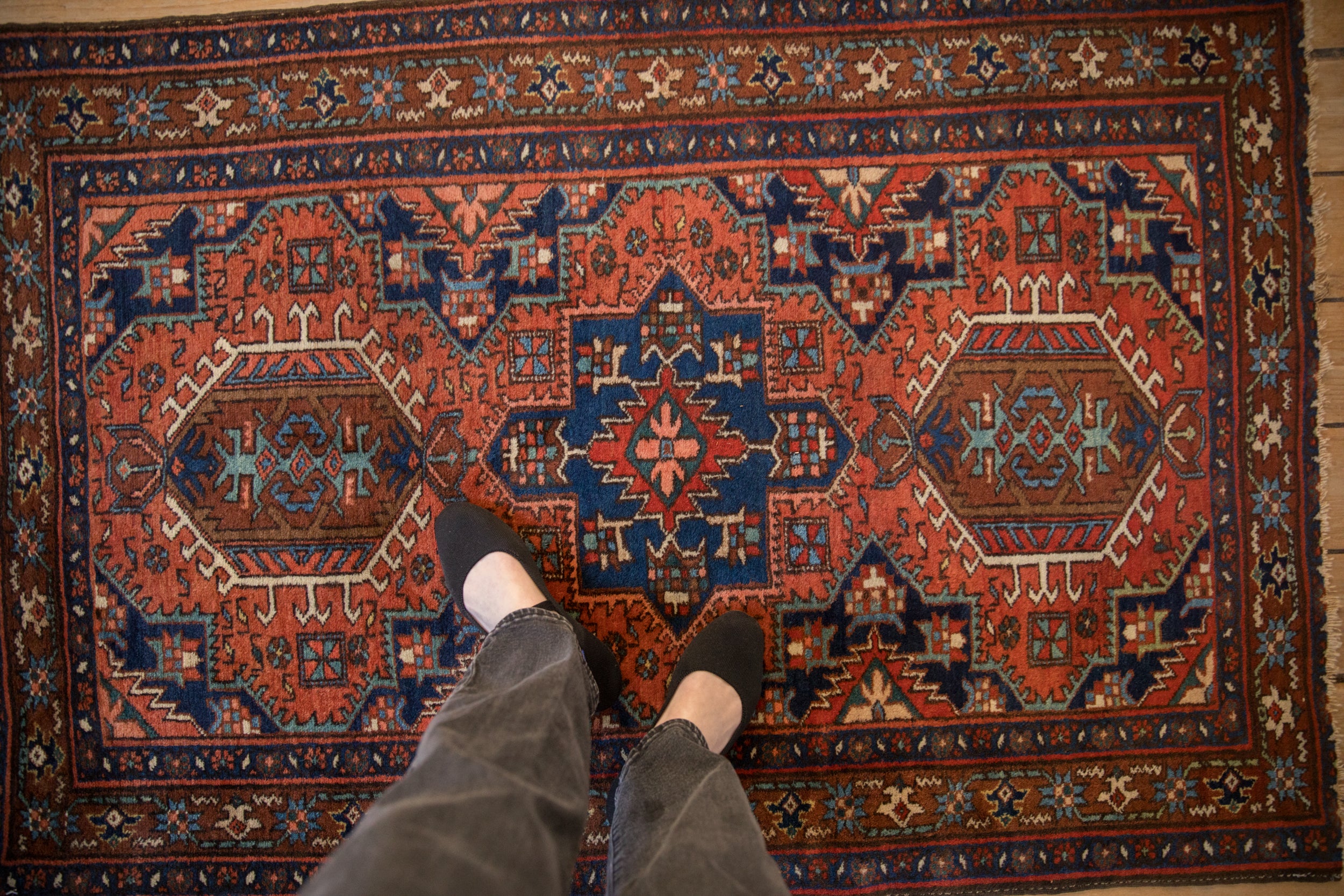 3.5x5 Vintage Karaja Rug