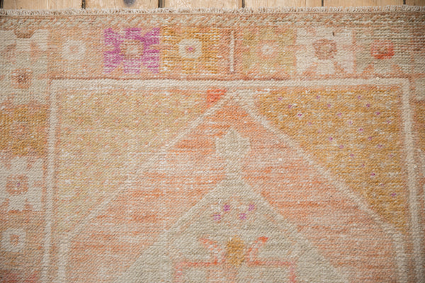 3x8.5 Vintage Distressed Oushak Rug Runner