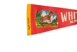 Handwritten 1971 date in ink on the yellow header of the vintage souvenir pennant.