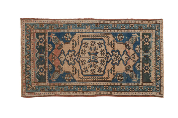 2x3.5 Vintage Distressed Oushak Rug