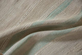 Textured weave of the distressed vintage Turkish Kilim runner with subtle beige and mint bands.