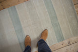 2.5x9 Distressed Turkish Kilim Rug Runner