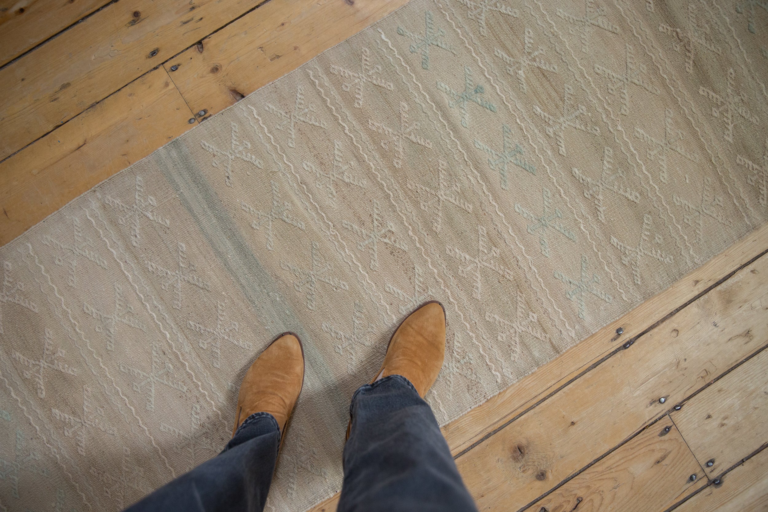 2x8 Distressed Turkish Kilim Rug Runner