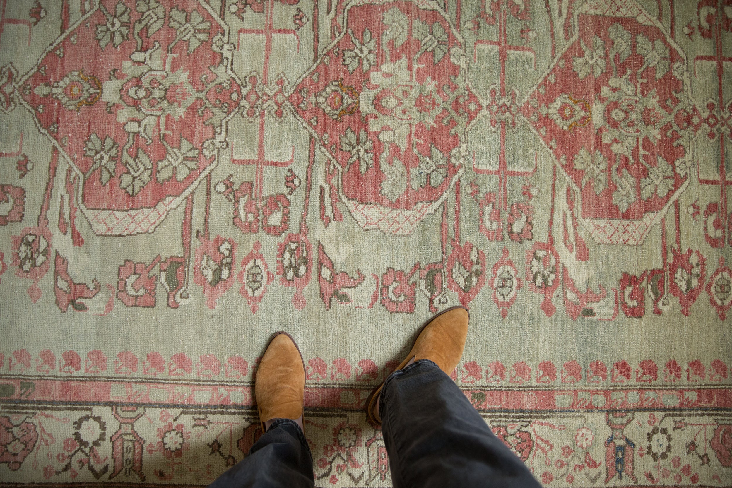 5.5x10 Vintage Distressed Kars Carpet
