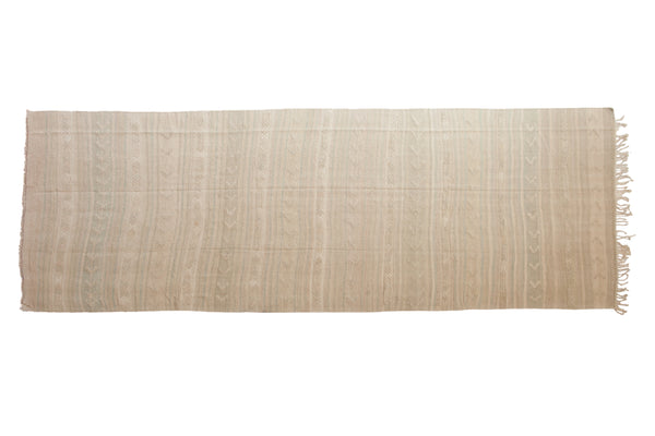 4.5x13.5 Vintage Distressed Turkish Kilim Rug Runner