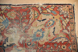 3.5x4.5 Antique Vagireh Sultanabad Square Rug