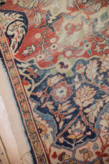 3.5x4.5 Antique Vagireh Sultanabad Square Rug