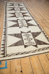 3x11.5 Vintage Distressed Kurd Rug Runner