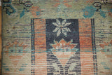 2x2.5 Vintage Distressed Anatolian Square Rug Mat