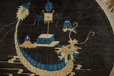 2x2.5 Antique Peking Round Rug Mat