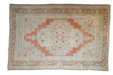 6.5x9.5 Vintage Distressed Oushak Carpet