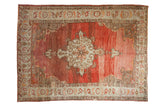 7x9.5 Vintage Distressed Oushak Carpet
