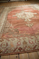 7x9.5 Vintage Distressed Oushak Carpet