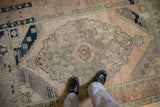 4x7 Vintage Distressed Oushak Rug