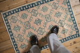 2.5x3.5 Vintage Distressed Oushak Rug