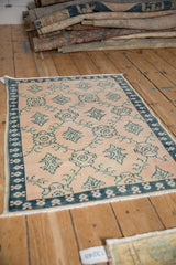 2.5x3.5 Vintage Distressed Oushak Rug