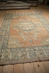 5x6.5 Vintage Distressed Oushak Rug